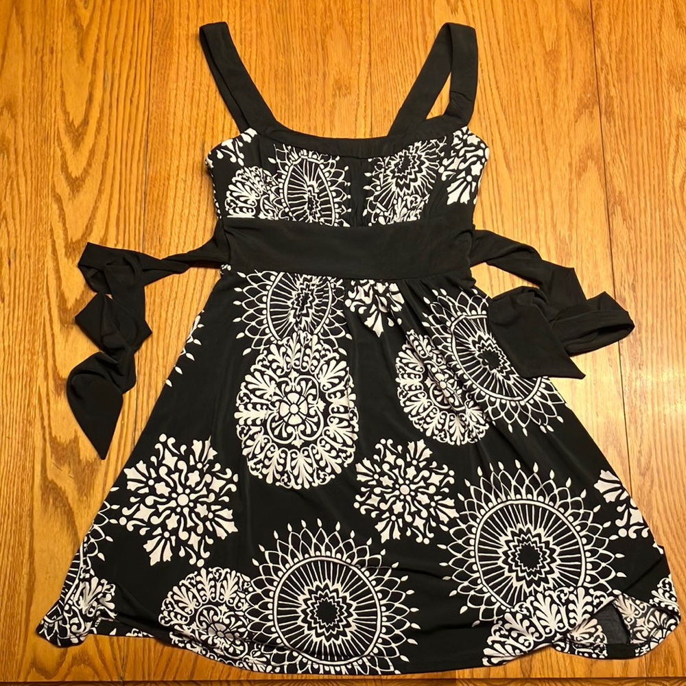 Love Tease Black and White Dress